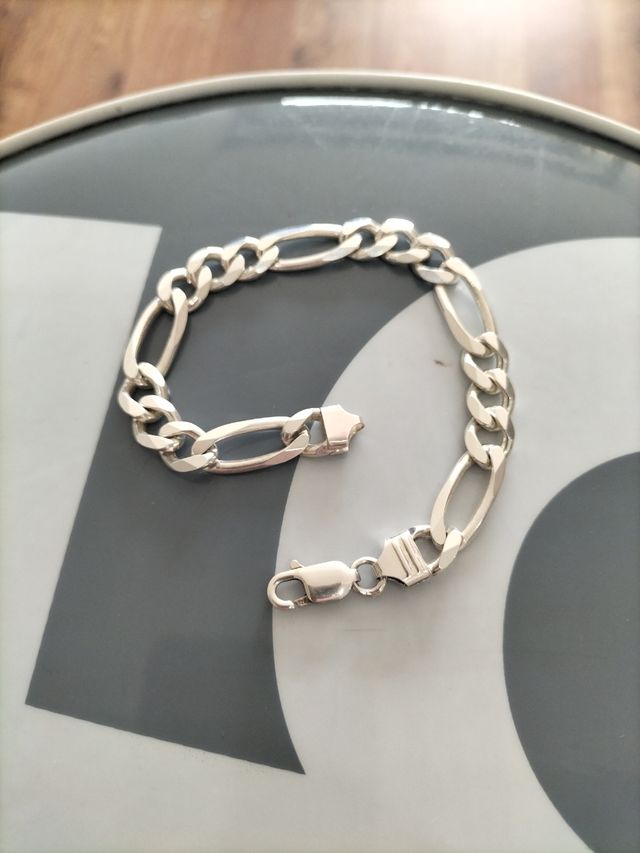 Pulsera plata hombre - nueva