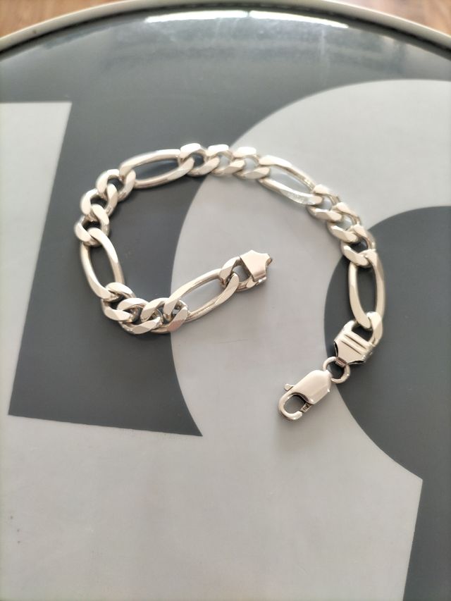 Pulsera plata hombre - nueva