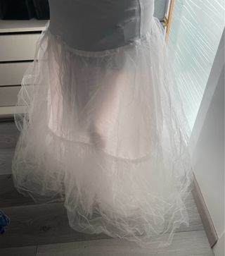 Cancan blanco novia