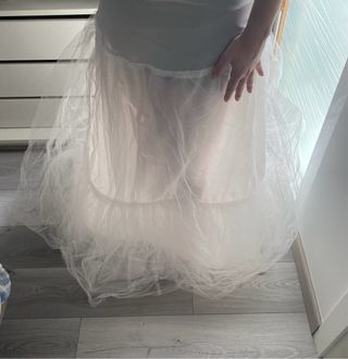 Cancan blanco novia