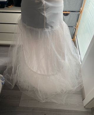 Cancan blanco novia