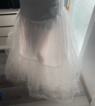 Cancan blanco novia