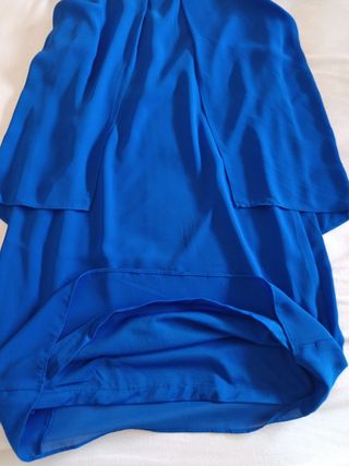 Vestido azul corto, de Sfera. S/M