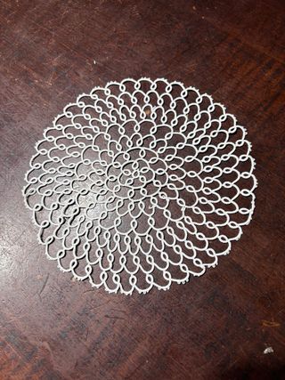 Centrino pizzo chiacchierino 18cm