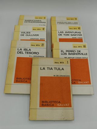 7 libros Biblioteca Básica Salvat RTV