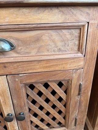 Mesitas noche vintage de teca