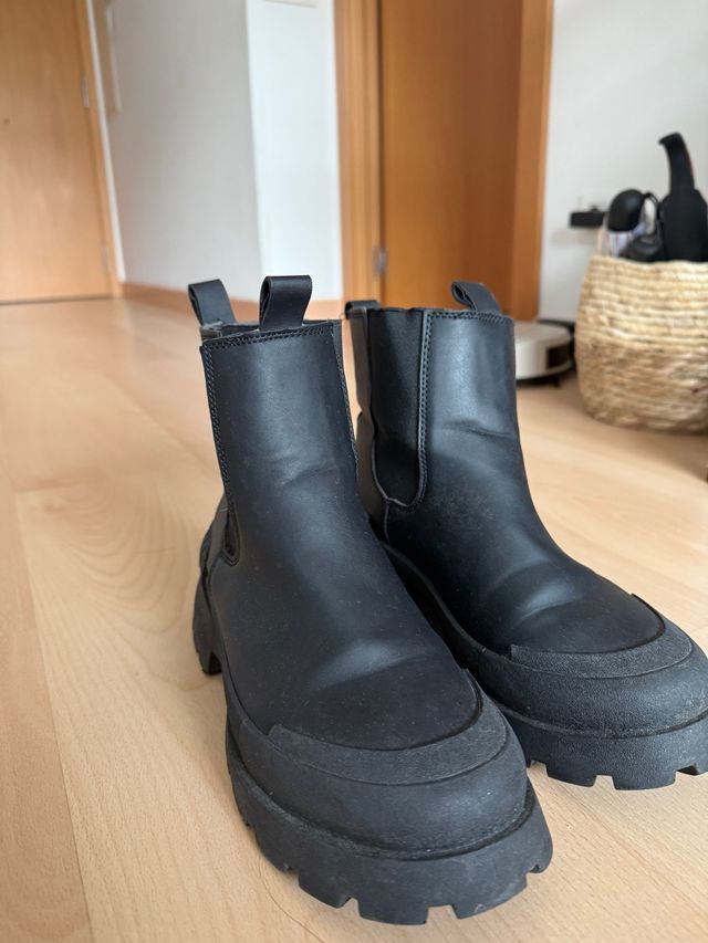 Botas negras militares - lluvia