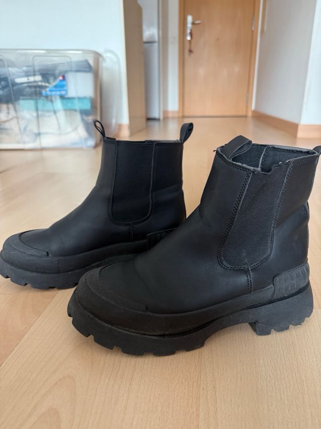 Botas negras militares - lluvia