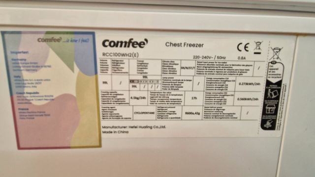 Congelador Comfee - Blanco