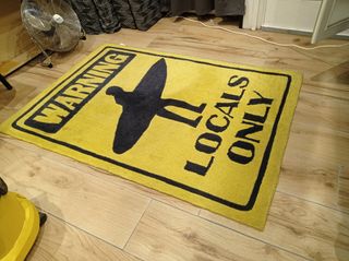Alfombra surf - Amarillo y negro