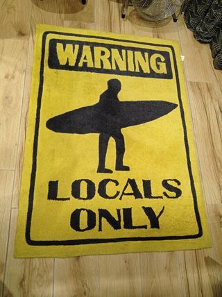 Alfombra surf - Amarillo y negro