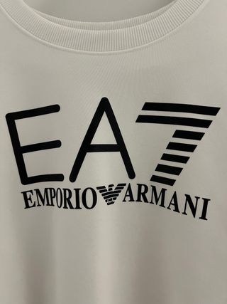 Sudadera EA7 Armani blanca talla S