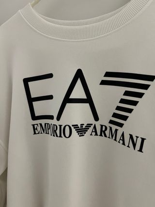 Sudadera EA7 Armani blanca talla S
