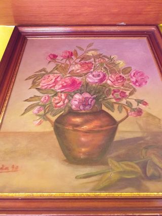 Cuadro Flores - Óleo sobre lienzo