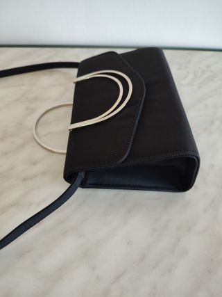 Bolso Ceremonia Negro con asa Metal