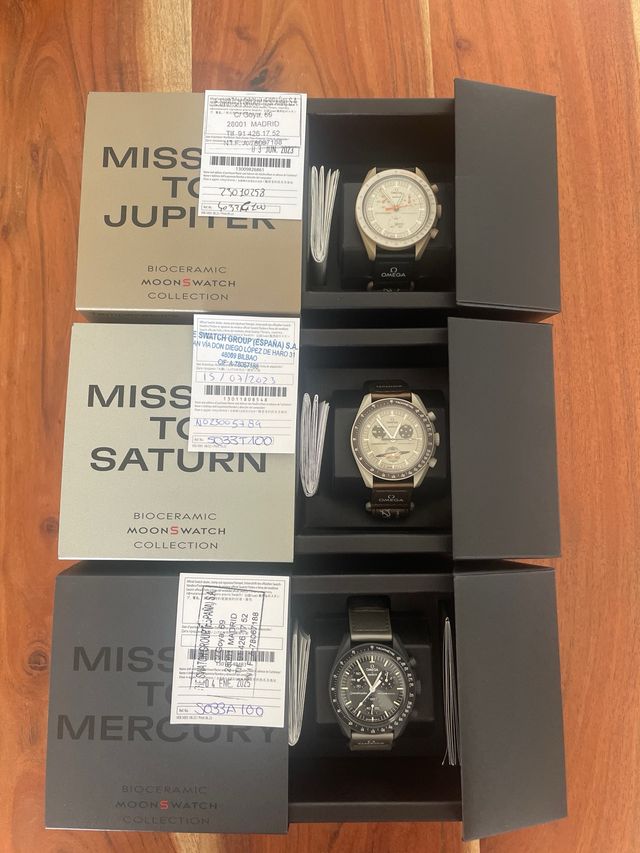 Lote 3 Omega x Swatch Moonswatch