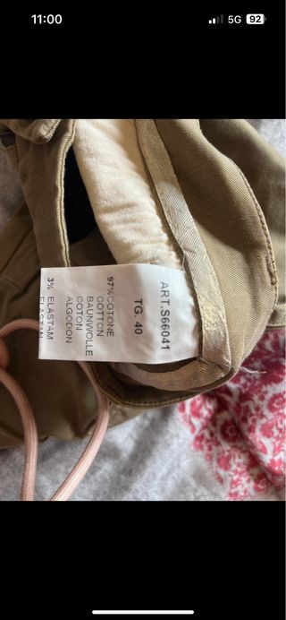 Pantaloni Cargo verde militare tg.M