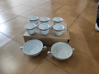 Juego café porcelana 12 tazas