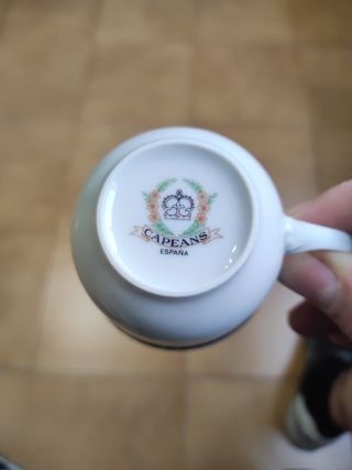 Juego café porcelana 12 tazas