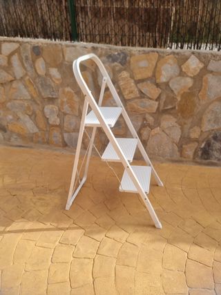 Escalera 3 peldaños - Blanca