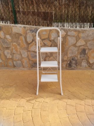 Escalera 3 peldaños - Blanca