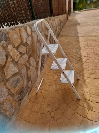 Escalera 3 peldaños - Blanca