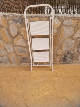 Escalera 3 peldaños - Blanca