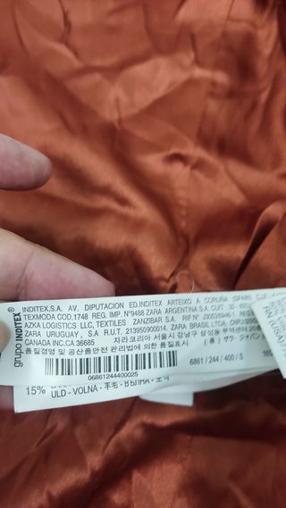 Chaqueta tweed Zara.