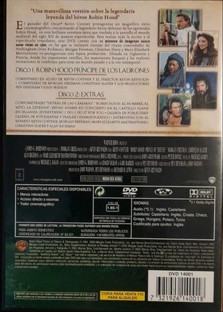 Robin Hood Príncipe de los Ladrones DVD