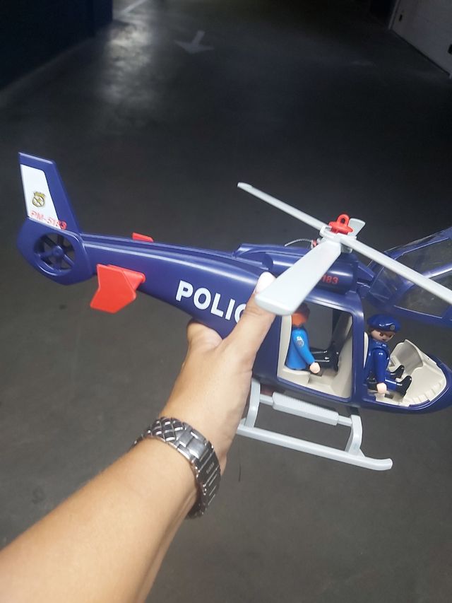 Helicóptero Playmobil Policía