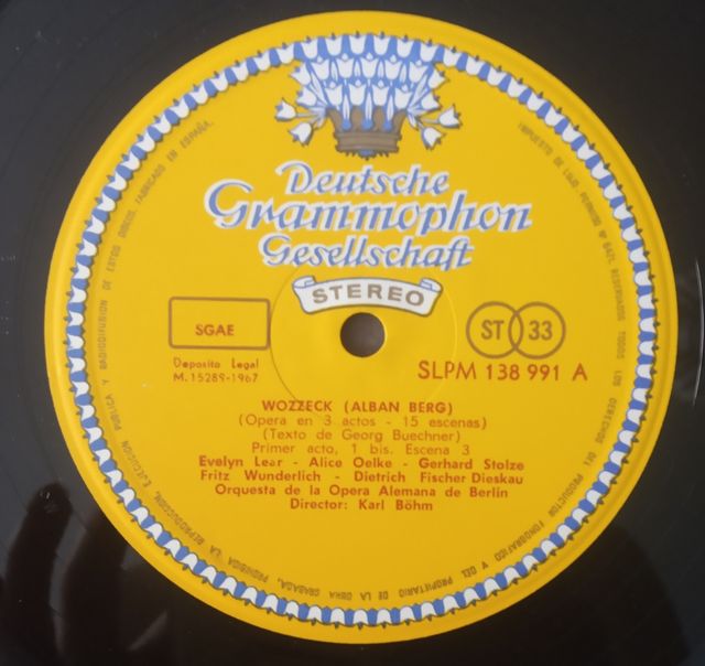 2LP Alban Berg - Wozzeck