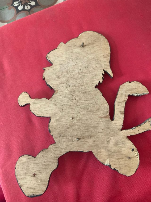 Gato bombero de marquetería