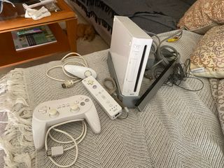 Wii blanca - Consola + accesorios + 6 juegos