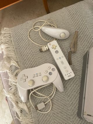 Wii blanca - Consola + accesorios + 6 juegos