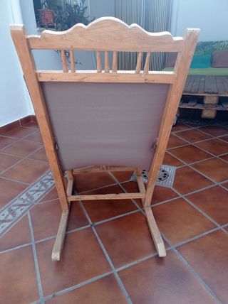 Silla mecedora madera vintage