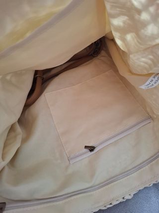 Bolso rafia beige - shopper