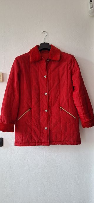 Giacca rossa trapuntata vintage