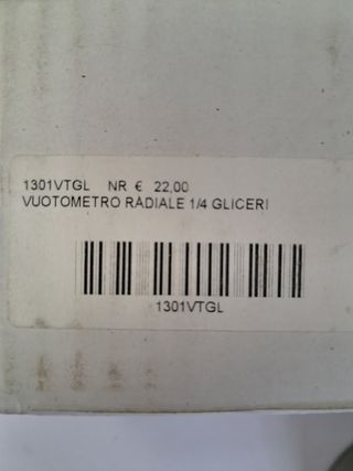 Vuotometro Radiale 1/4 Glicerina AFRISO