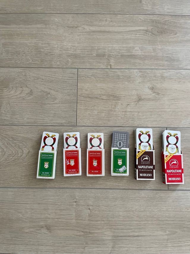 Carte napoletane - 6 mazzi 