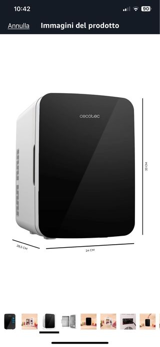 Cecotec - Mini Frigorifero Bolero MiniCooling 10L