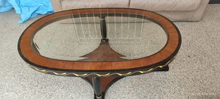 Mesa centro salón - Negro/Marrón