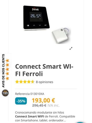 Termostato inteligente Ferroli Connect