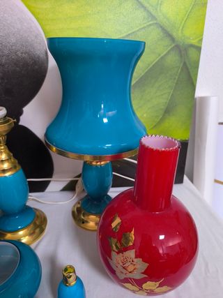 Lámparas cristal vintage años 70