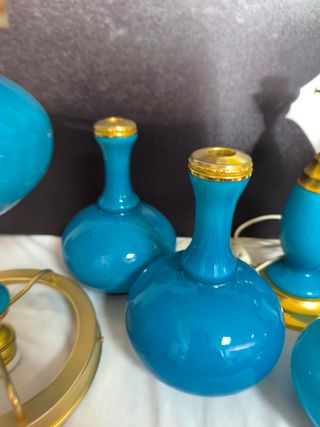 Lámparas cristal vintage años 70