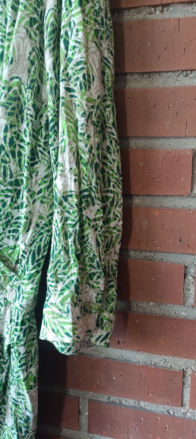 Vestido CABI verde estampado - talla S