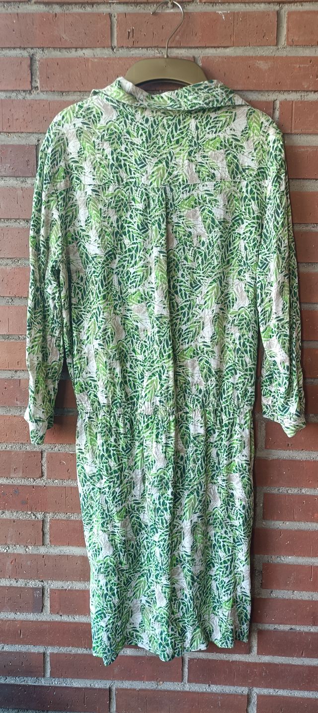Vestido CABI verde estampado - talla S