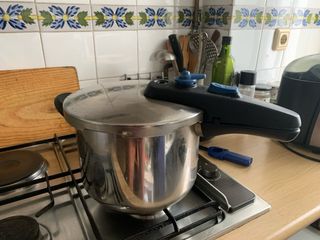 Olla a presión inox.