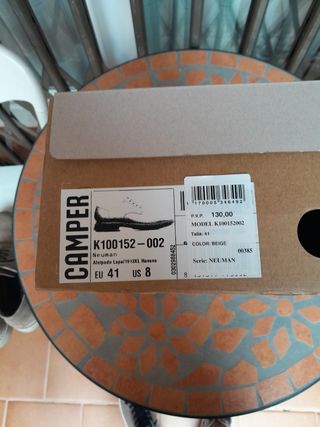 Zapatos Camper beige 41