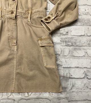 Vestido denim cargo Zara
