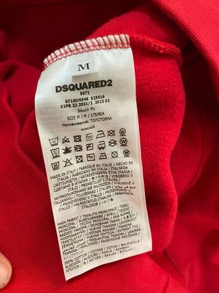 Sudadera roja DSQUARED2